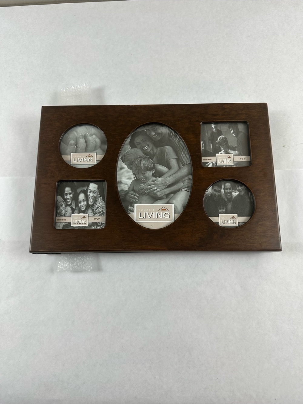 Multi-Opening Wooden Picture Frame in Brown - Sofa Table Photo Frame